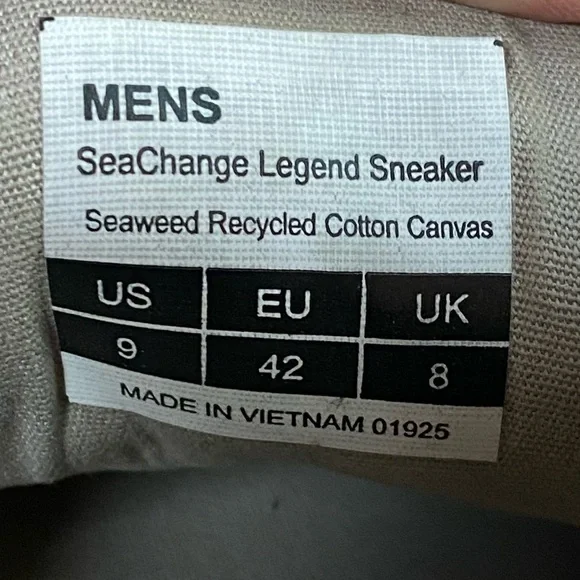 Seavees | Size 9 Men's Olive Green Canvas SeaChange Legend Sneakers - Picture 5 of 6